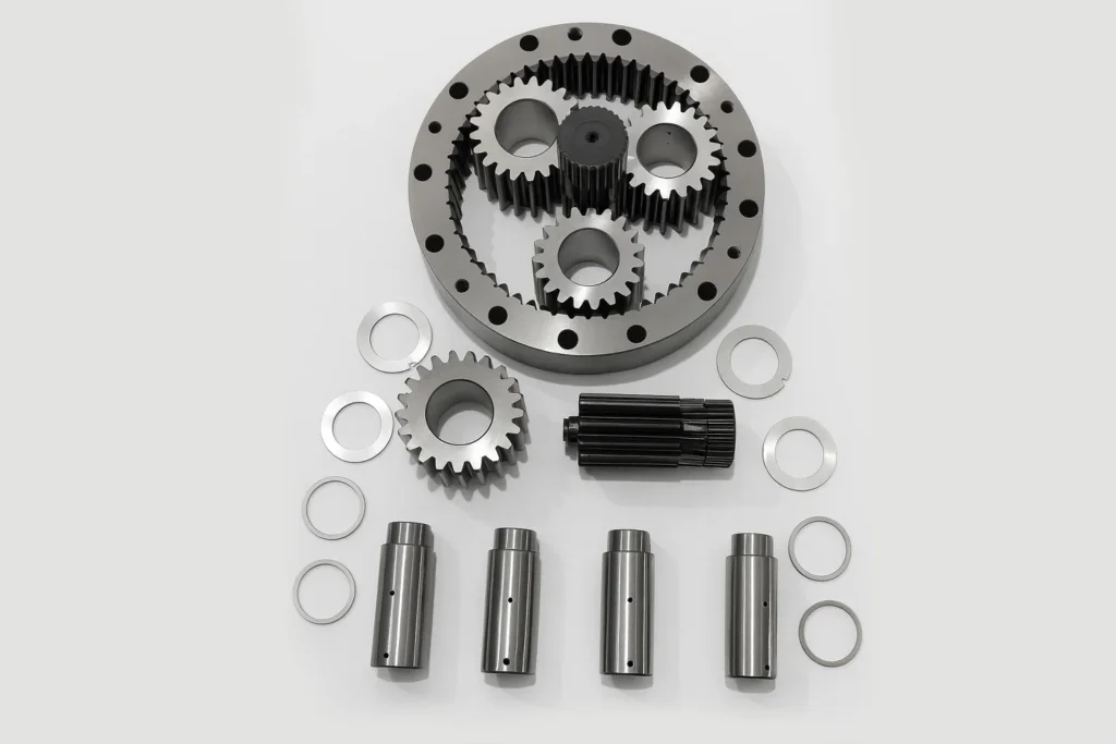 Precision finished industrial component close view