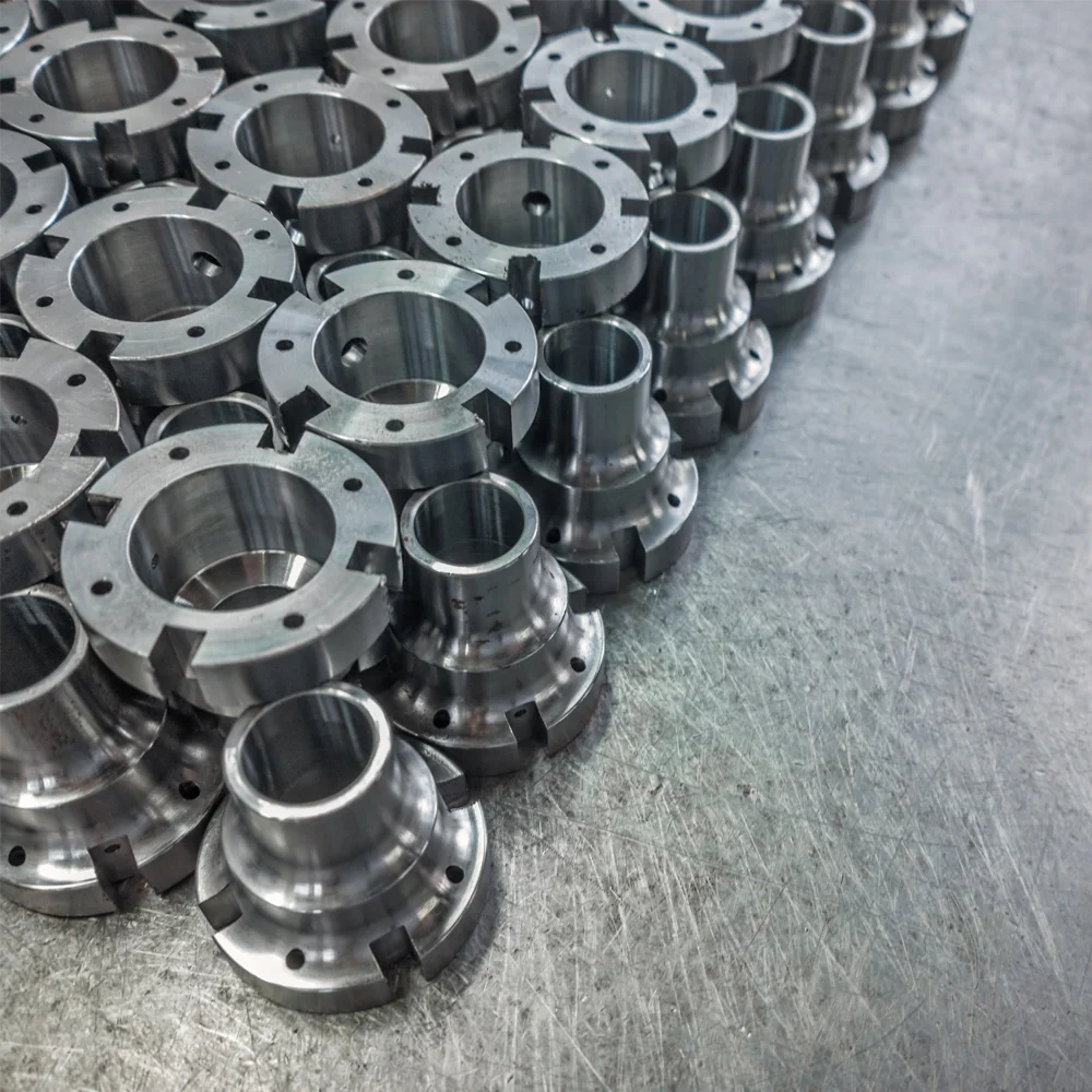 CNC machined industrial components with high precision